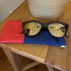 Le Specs sunglasses - half moon magic - Tortoise with reflective lenses